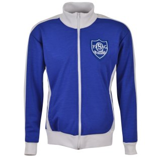 Queen of the South Track Top - Royal/White
