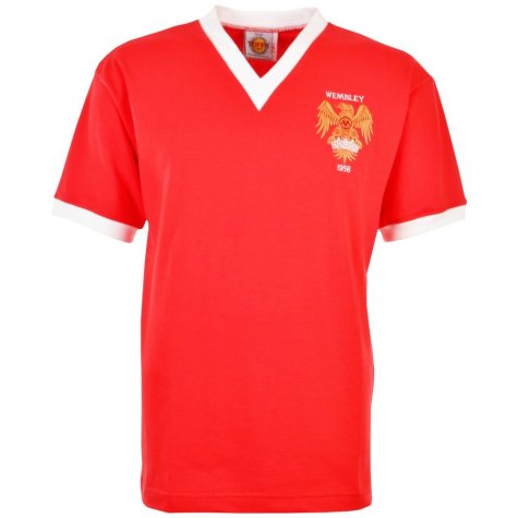 Manchester Reds 1958 FACF Kids Retro Football Shirt