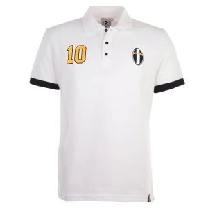 Juventus No 10 White Polo Shirt