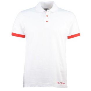 Toffs Retro Polo Shirt - White/Red