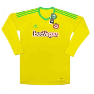 2017-2018 Brentford Adidas Home Goalkeeper Shirt