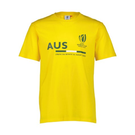 Rugby World Cup 2023 Australia Supporter T-shirt - Gold