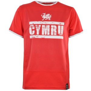 Wales T-Shirt - Red/White Ringer