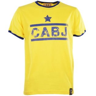 CABJ T-Shirt - Yellow/Royal Ringer