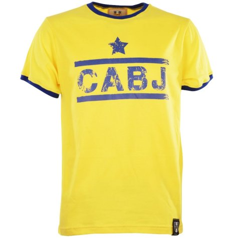 CABJ T-Shirt - Yellow/Royal Ringer