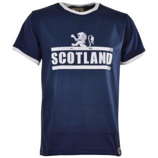 Scotland T-Shirt - Navy/White Ringer