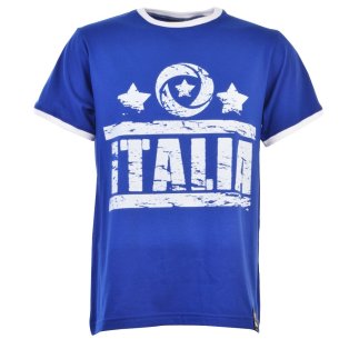 Italia T-Shirt - Royal/White Ringer