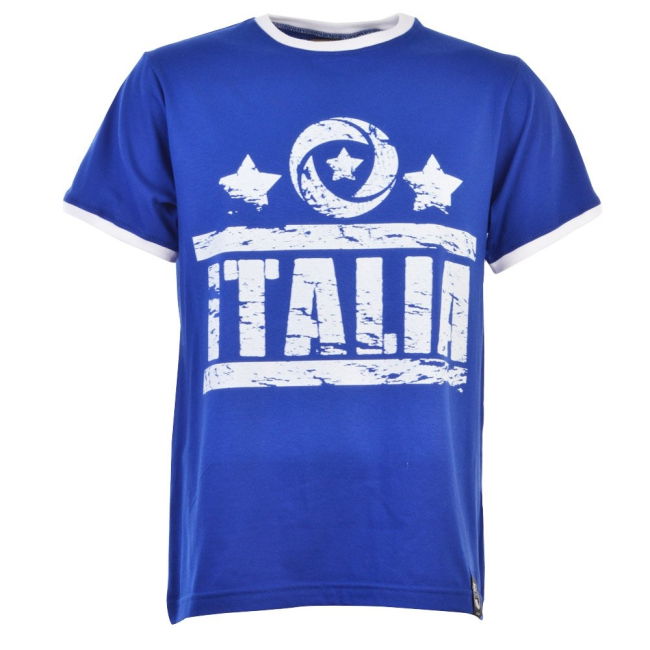 Italia T-Shirt - Royal/White Ringer