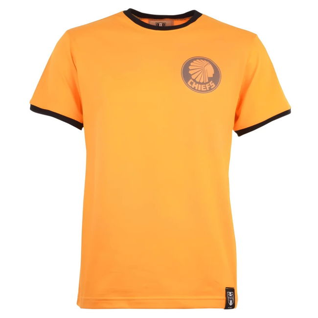Kaizer Chiefs 12th Man T-Shirt - Amber/Black Ringer