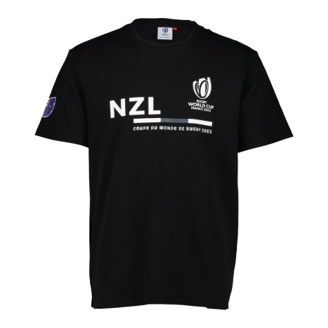 Rugby World Cup 2023 New Zealand Polo - Black