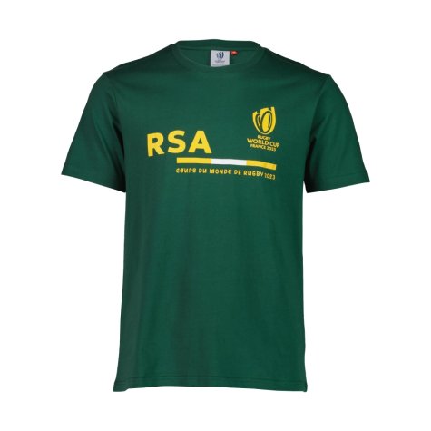 Rugby World Cup 2023 South Africa Supporter T-shirt - Bottle Green