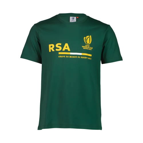 Rugby World Cup 2023 South Africa Supporter T-shirt - Bottle Green