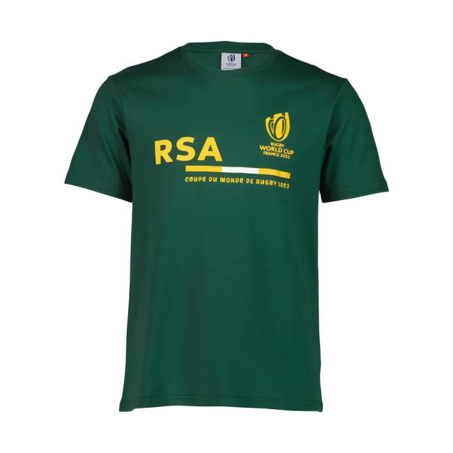 Rugby World Cup 2023 South Africa Supporter T-shirt - Bottle Green