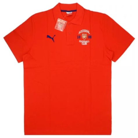 2014-15 Arsenal Puma Fan Polo T-shirt (Red)