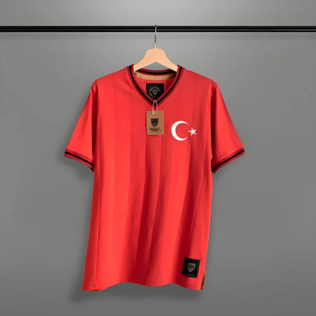 Vintage Turkey Home Ay-Yildizililar Soccer Jersey