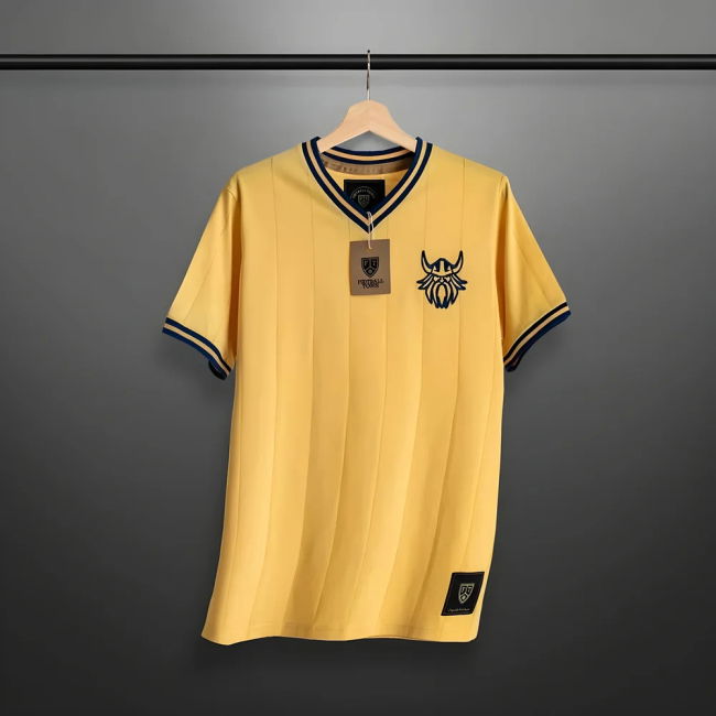 Vintage Sweden Blågult Soccer Jersey