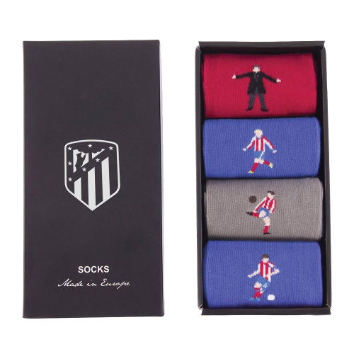 Atletico de Madrid Heroes Casual Socks Box Set  Atletico de Madrid Heroes Casual Socks Box Set