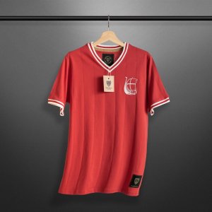 Vintage Denmark De Rød-hvide Soccer Jersey