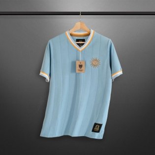 Flock Nummer number número home Trikot jersey shirt Uruguay La Celeste 1974 