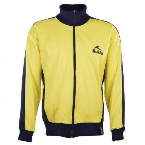 BUKTA Track Top Yellow with Navy Panels/Cuffs/W'Band