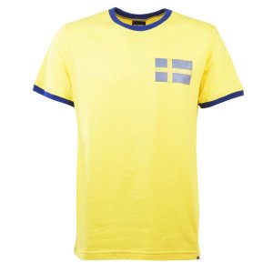 Sweden 12th ManT-Shirt - Yellow/Royal Ringer