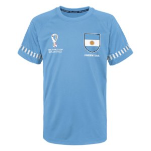 Argentina Official World Cup Poly Tee (Sky) - Kids