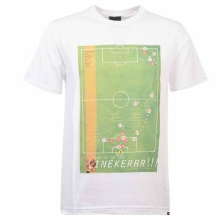 Pennarello: Gary Lineker 1986 Classic Goal - White T Shirt