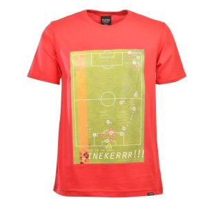 Pennarello: Gary Lineker 1986 Classic Goal - Red T Shirt