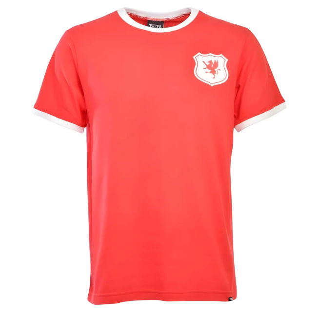 Wales 11 12th Man T-Shirt - Red/White Ringer