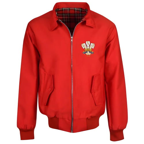 Wales Rugby Red Harrington Jacket  Wales Rugby Red Harrington Jacket
