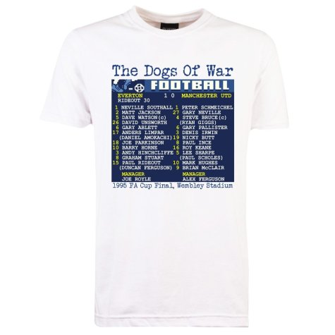 1995 FA Cup Final (Everton) Retrotext T-Shirt - White