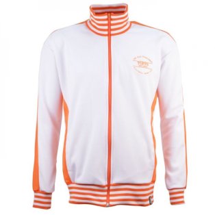 The Old Fashioned Football Shirt Co.- White/Orange Track Top