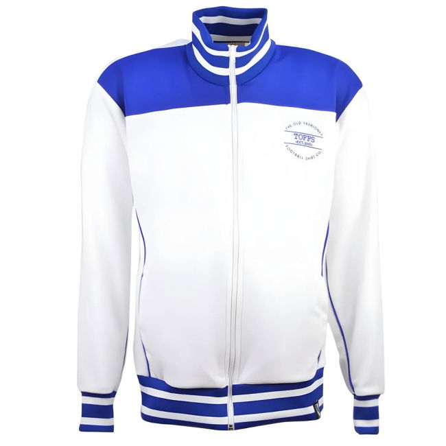 The Old Fashioned Football Shirt Co. - White/Royal Track Top