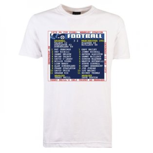 1979 FA Cup Final (Arsenal) Retrotext T-shirt - White