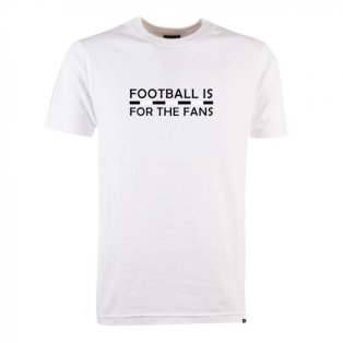 Black/White Football is for the Fans - White T-Shirt