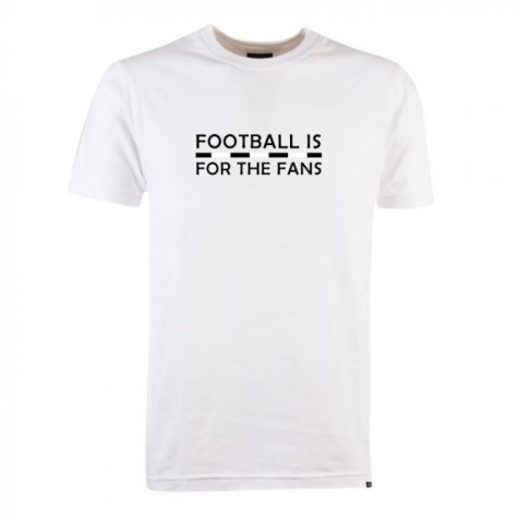 Black/White Football is for the Fans - White T-Shirt