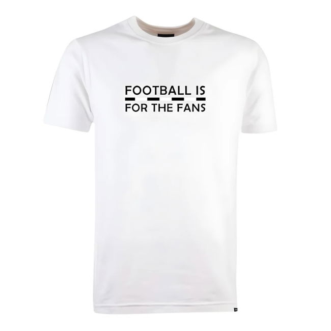Black/White Football is for the Fans - White T-Shirt