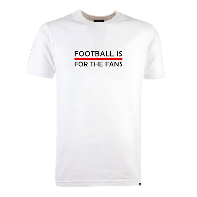 Red Football is for the Fans - White T-Shirt