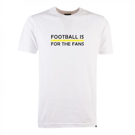 Yellow Football is for the Fans - White T-Shirt
