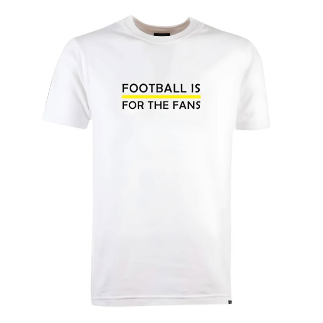Yellow Football is for the Fans - White T-Shirt