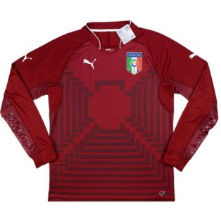 2014-15 Italy Puma Authentic Away Long Sleeve Goalkeeper Shirt