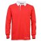 TOFFS Classic Retro Red Long Sleeve Rugby Style Shirt