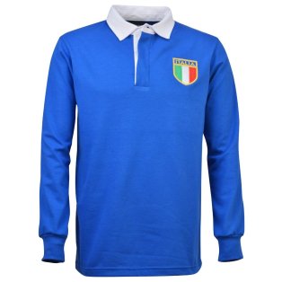 Italy 1975 Vintage Home Rugby Shirt