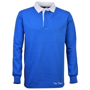 TOFFS Classic Retro Royal Blue Long Sleeve Rugby Syle Shirt