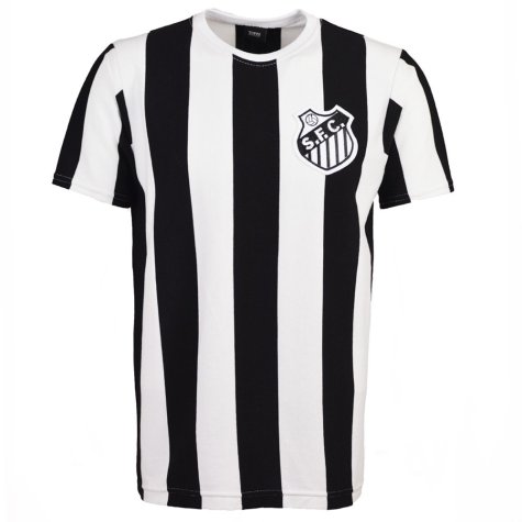 Santos 12th Man T-Shirt - Black/White Stripe