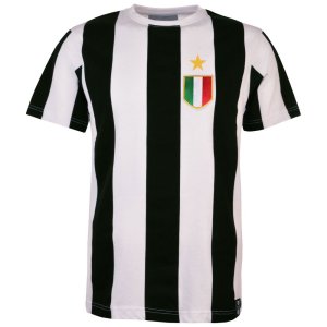Juventus 12th Man T-Shirt - Black/White Stripe
