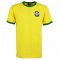 Brazil 1970's World Cup Retro T-Shirt - Yellow/Green