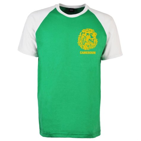 Cameroon Raglan Sleeve Green/White T-Shirt