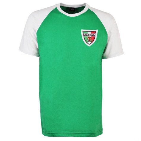 Mexico Raglan Sleeve Green/White T-Shirt