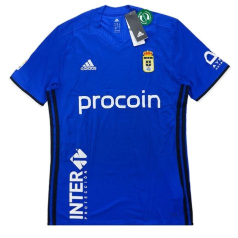 2016-17 Real Oviedo Adidas Home Football Shirt